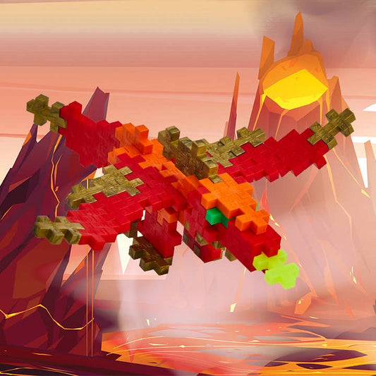 Interlocking Blocks; Dragon (With Travel Tube)