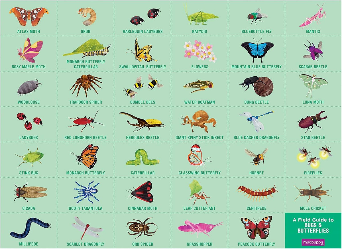 Jigsaw Puzzle; Bugs & Butterflies (64 Pieces)