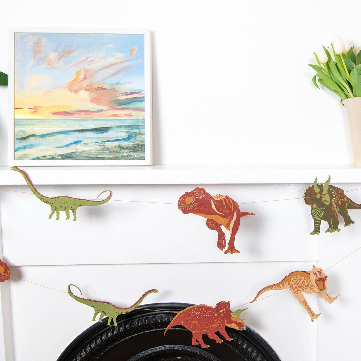 Sewn Garland; Dinosaurs