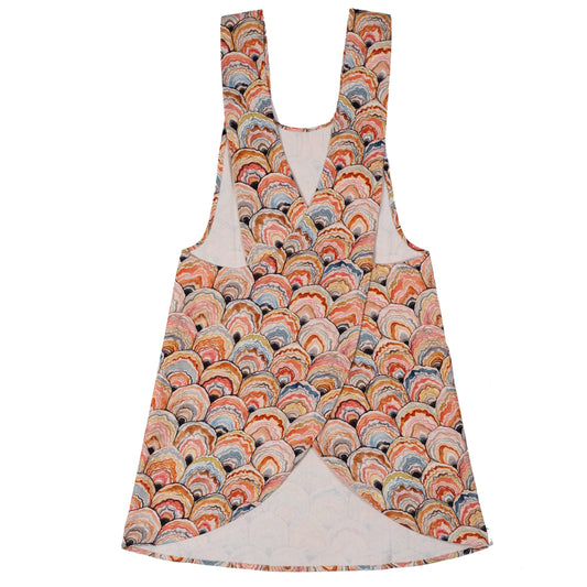 Pinafore Apron; Woodland Oyster by BETSY OLMSTED