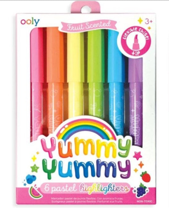 Ooly Scented Highlighters; Yummy Yummy (Pastel, Set of 6)