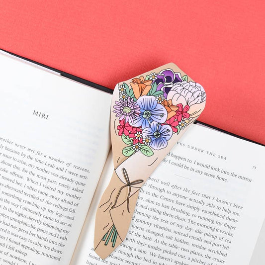 Bookmark; Bouquet of Flowers (Die Cut) By Humdrum Paper