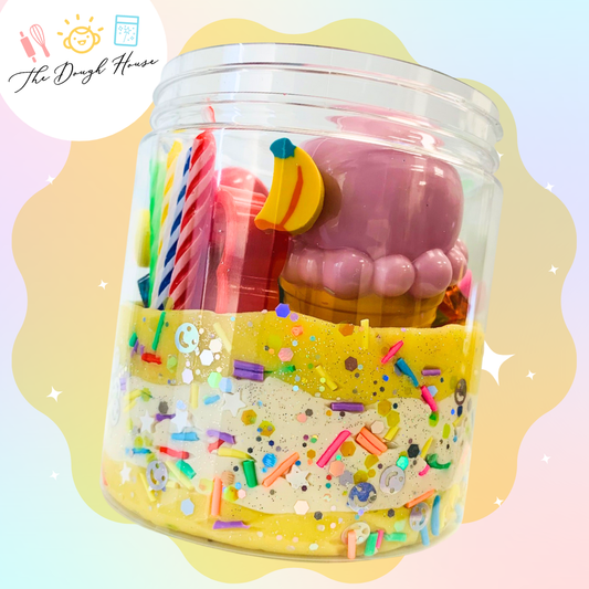 Magical Jars; Super Size Birthday (Large Sensory Dough & Trinkets)