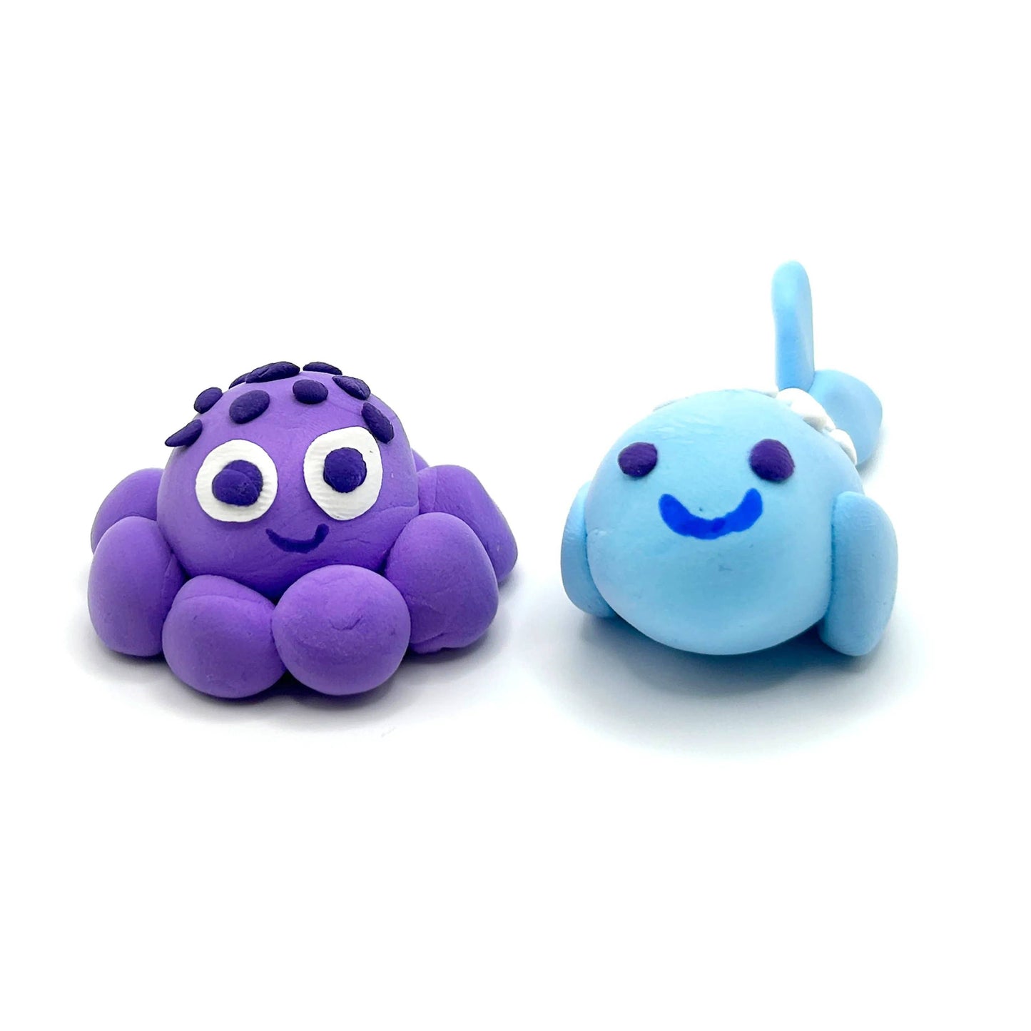 Ooly Creatibles D.I.Y. Air-Dry Clay Kit; Ocean BFFs (Set of 4)