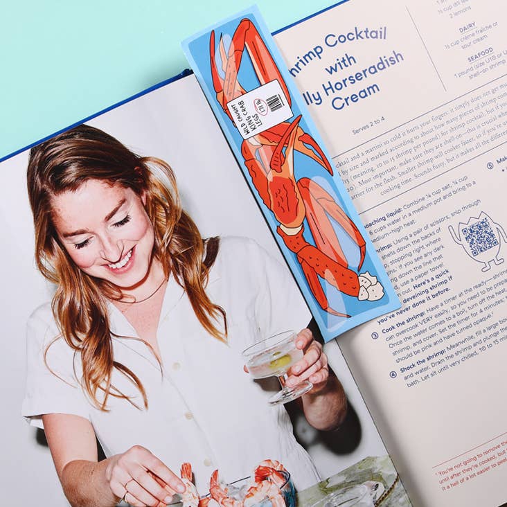 Bookmark; Crab Legs (Die Cut) By Humdrum Paper