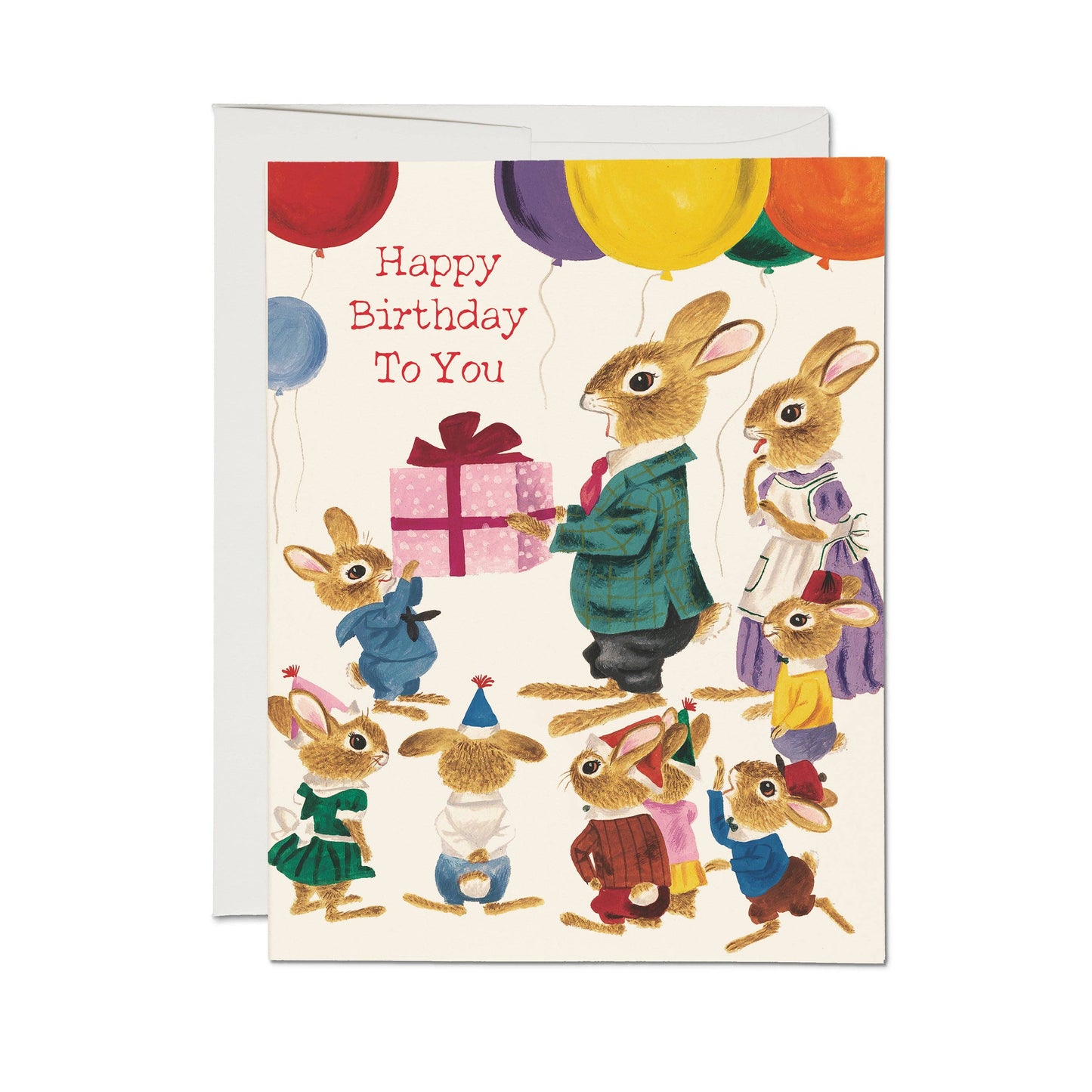 Birthday Card; Richard Scarry Rabbit Party