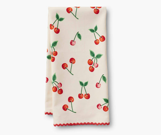 Rifle Paper Co. Tea Towel; Cherries
