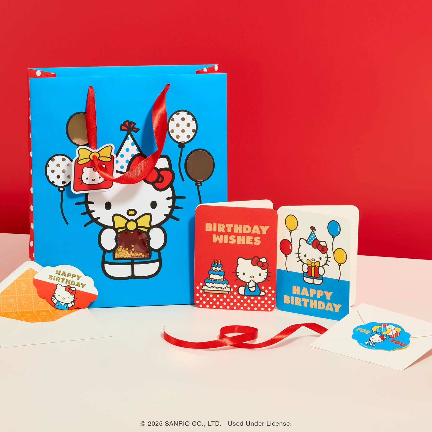 Birthday Card; Retro Hello Kitty Happy Birthday Deluxe Greeting Card