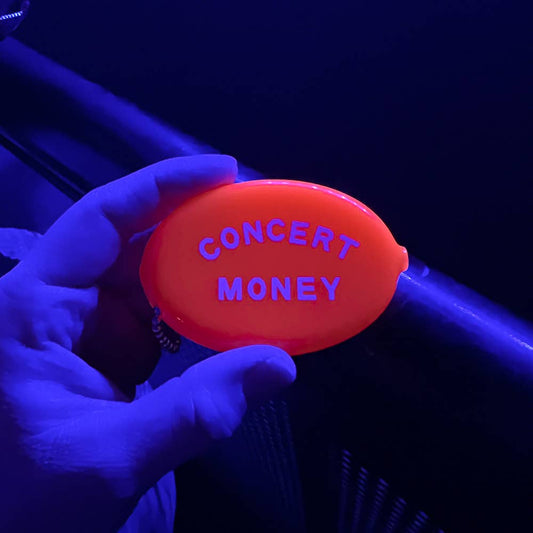 Coin Pouch; Concert Money (Neon Orange)