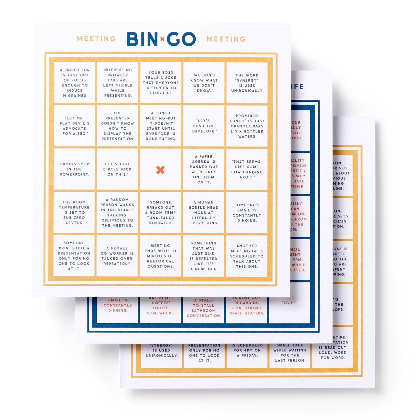 Bingo Book; Bin-go To A Dumb Meeting By Brass Monkey