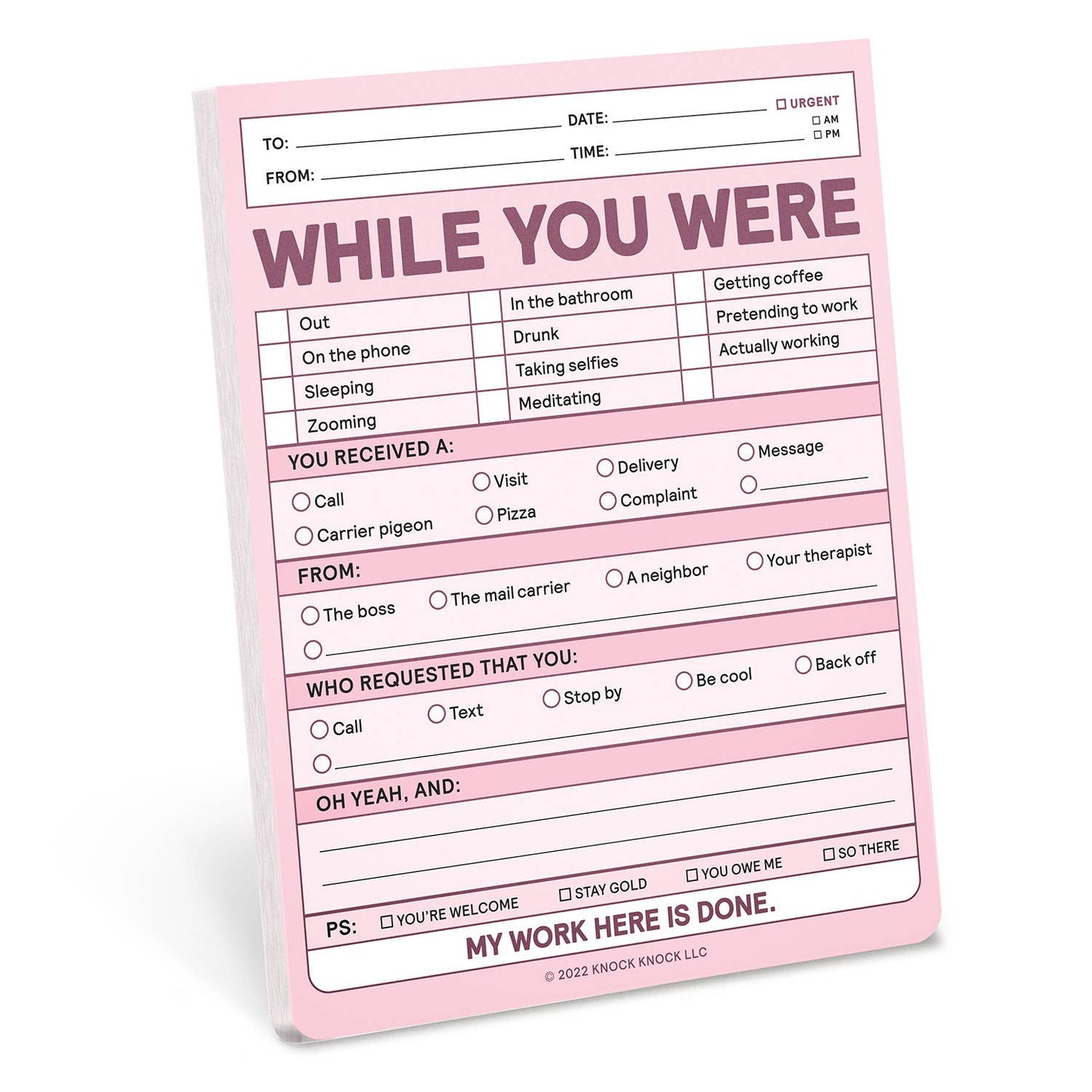 Nifty Notepad; While You Were (Pastel Version)