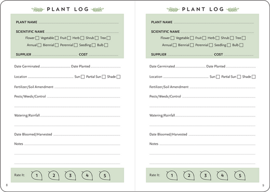 The Gardener's Logbook