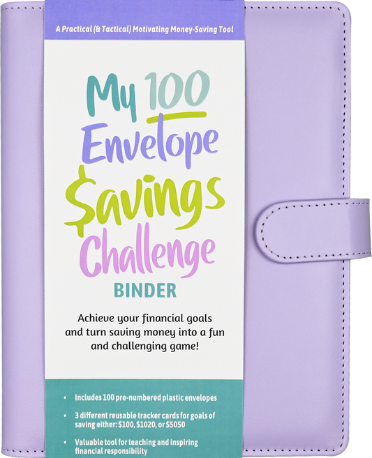 My 100 Envelope Savings Challenge Binder