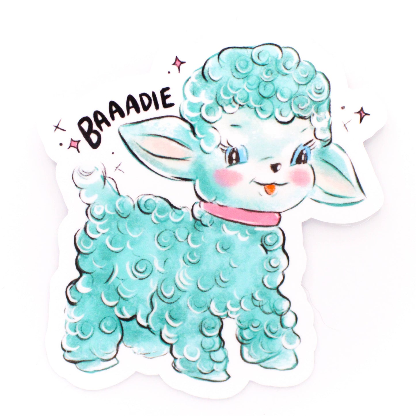Vinyl Sticker; Little Baddie Lamb