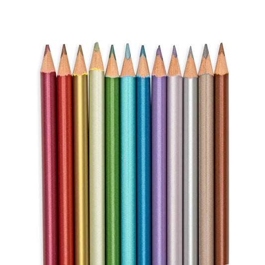 Ooly Modern Metallics Colored Pencils - Set of 12