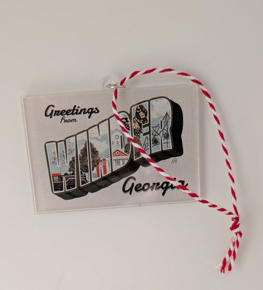Ornament; Greetings From Winder - Made by Shellie