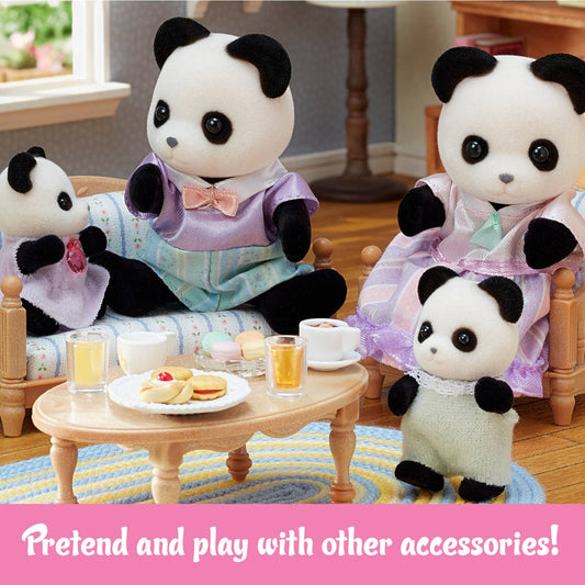 Calico Critters Pookie Panda Family; Set of 4