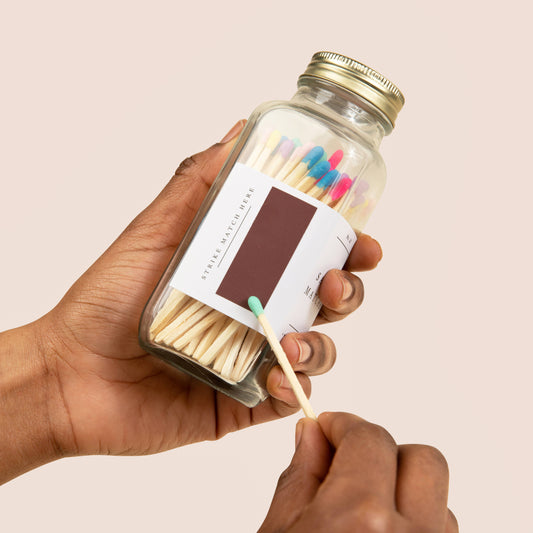 Safety Matches, Multicolor Rainbow Tip