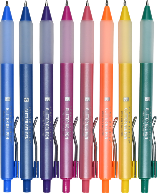 Glitter Gel Pens; Studio Series (Set of Eight)