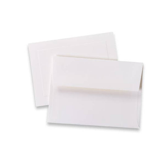 Note Card Set with Envelopes; Classic Linen (Brilliant White, 8 Count)