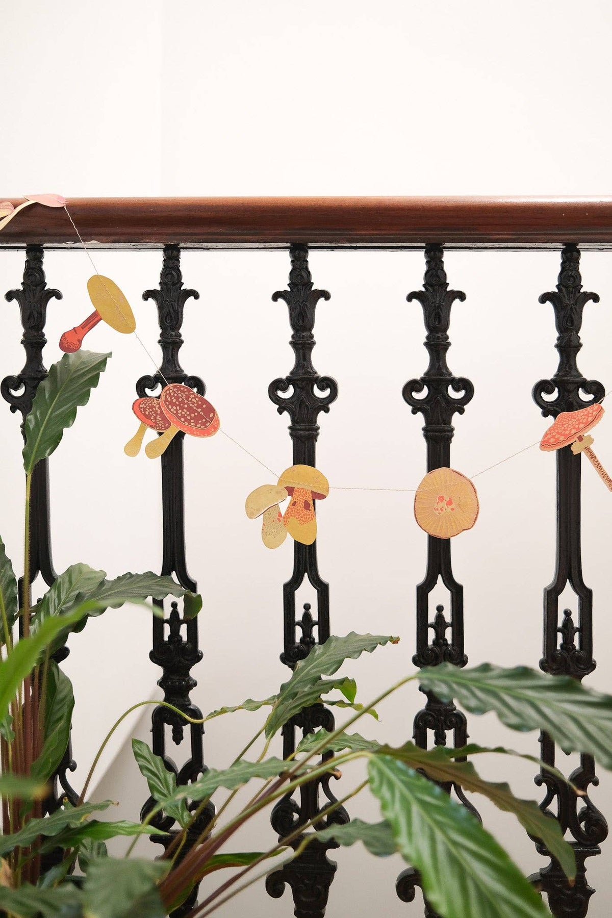 Sewn Garland; Mushroom