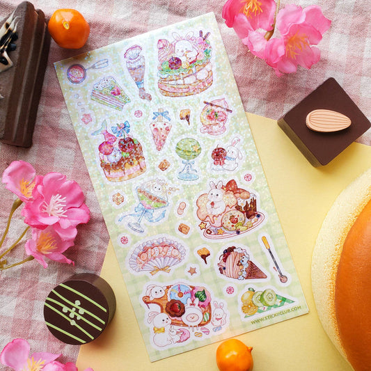 Sticker Sheet; Beloved Bunny Desserts