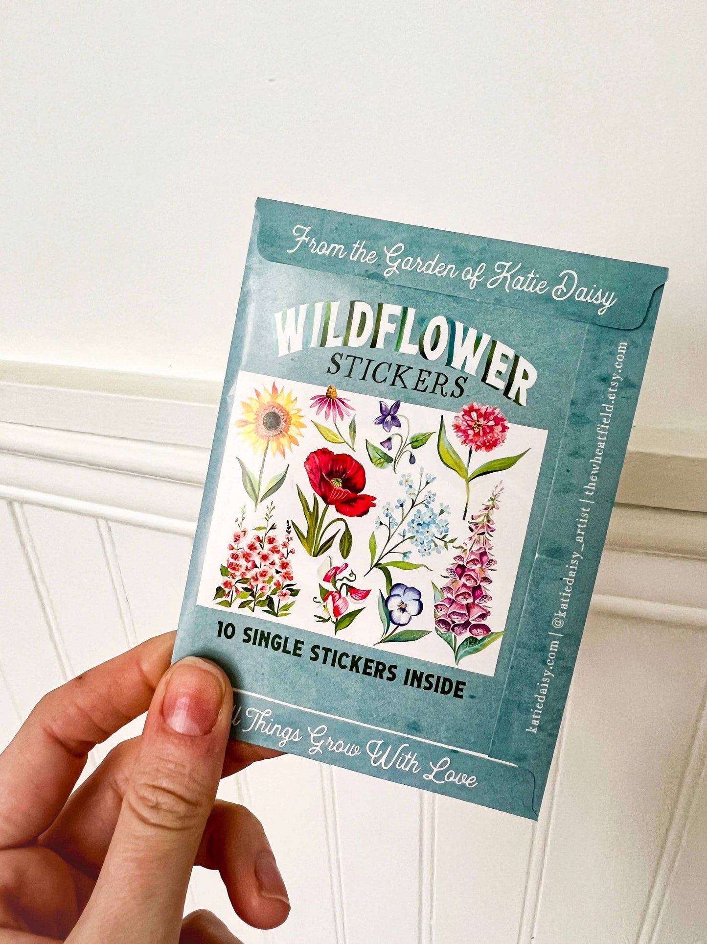 Sticker Pack; Wildflowers (Set of 10 Matte Stickers)