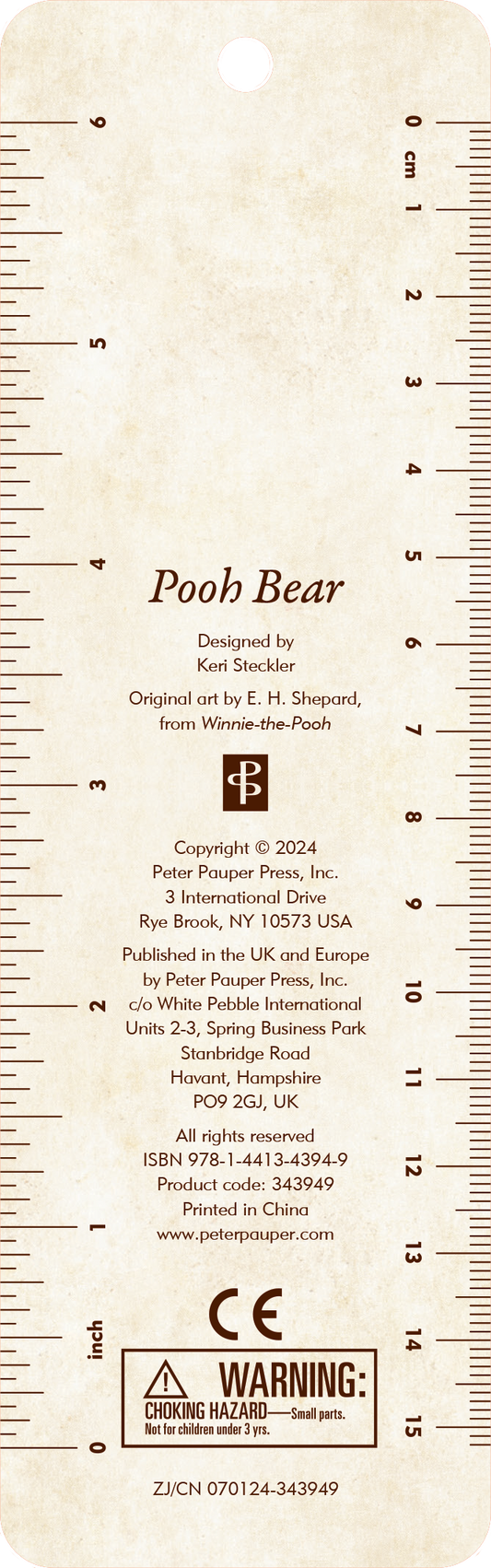 Pooh Bear Children's Bookmark