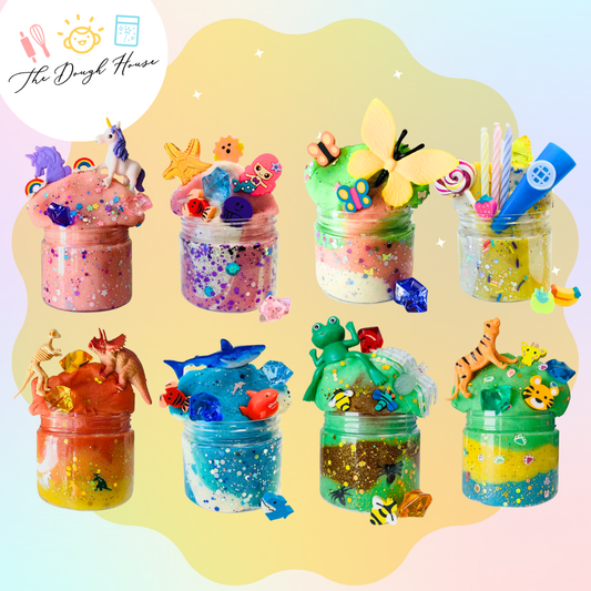 Magical Jars; Fun Size Unicorn (Sensory Dough & Trinkets)