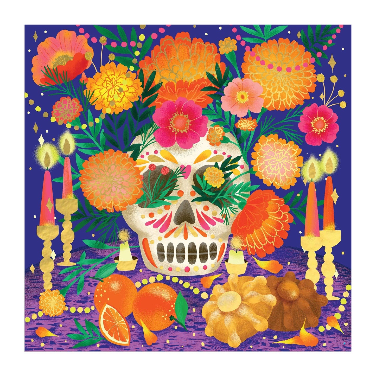 Jigsaw Puzzle: 500 Piece Foil Puzzle; Ofrenda del Dia de Muertos
