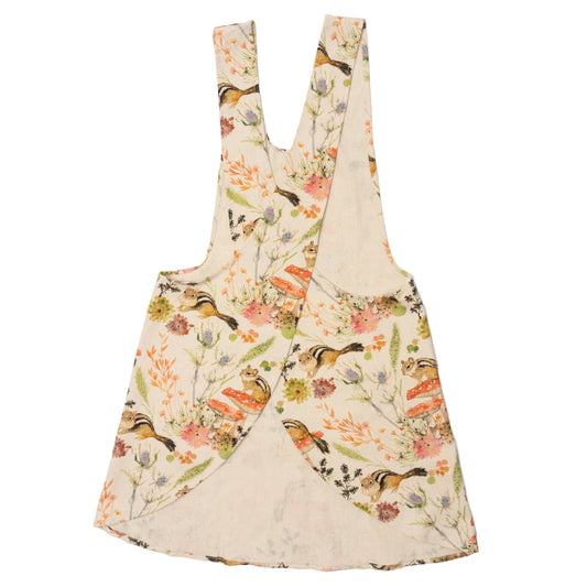Pinafore Apron; Chipmunks (100% Cotton)