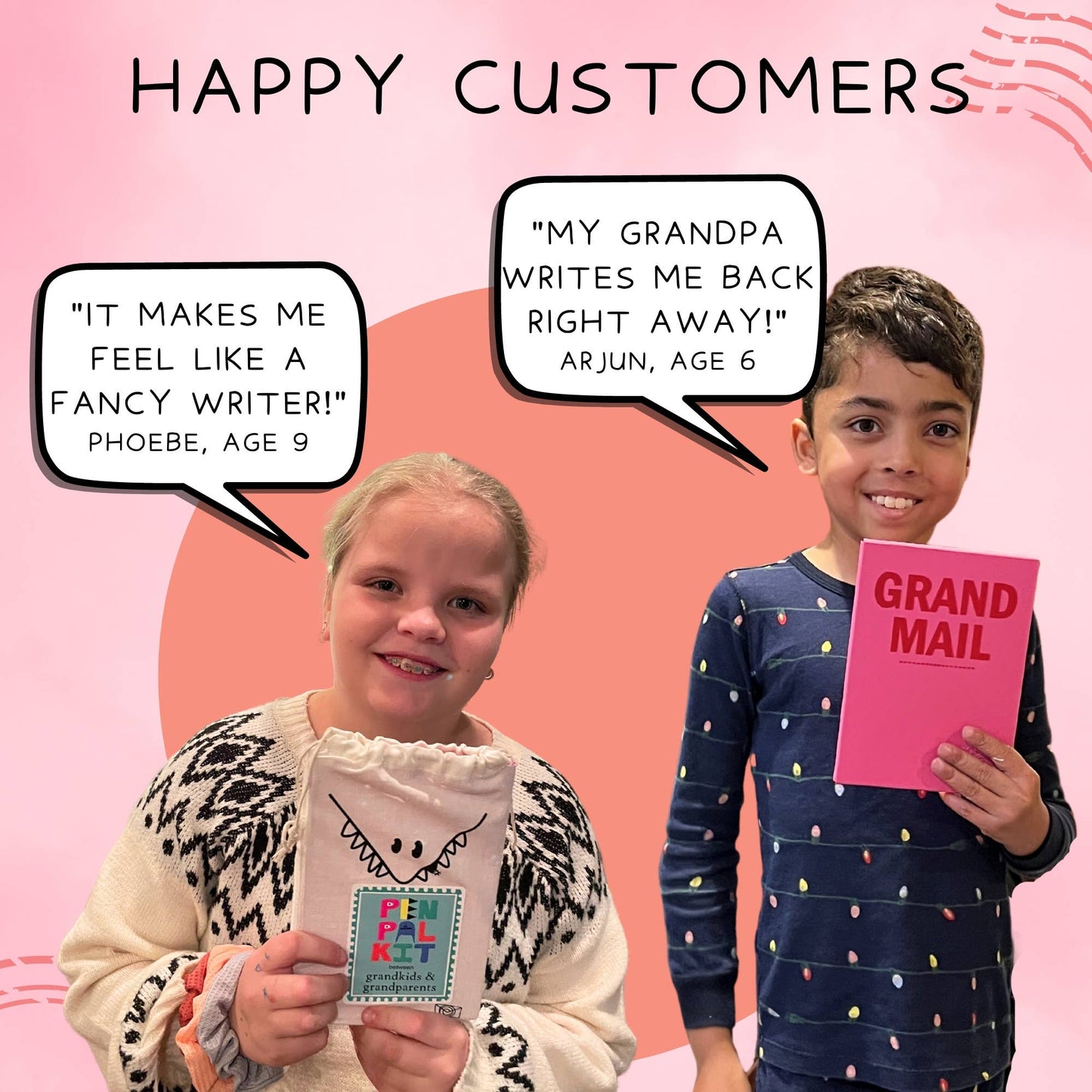 Grand Pen Pal Kit; Kids & Grandparents (Belly Band)