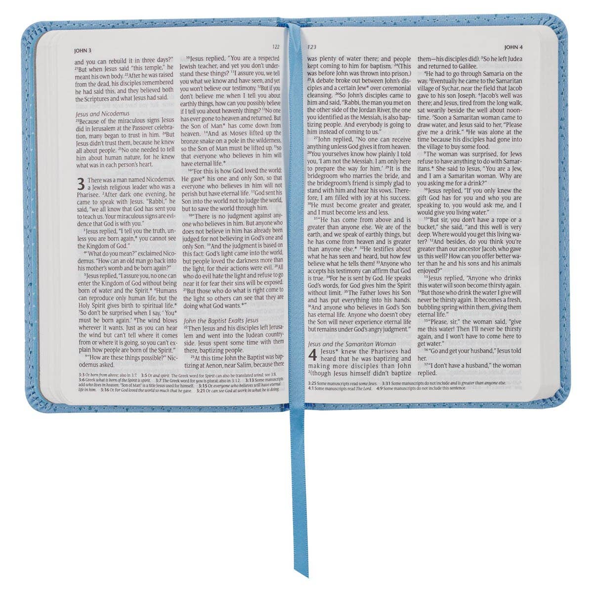 Bible NLT Infant New Testament (Faux leather, Blue)