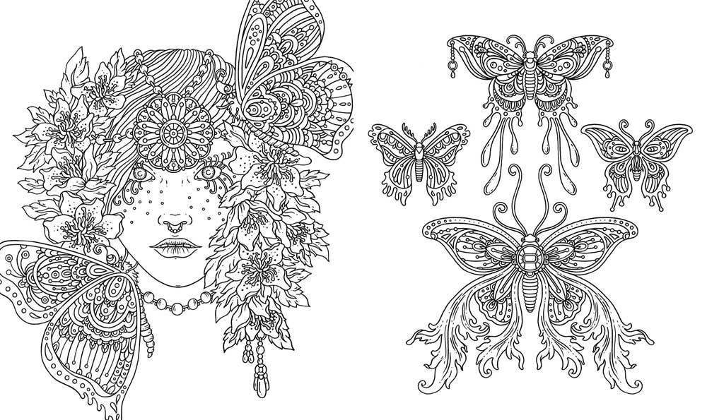 Mature Coloring Book; Spirit Animals
