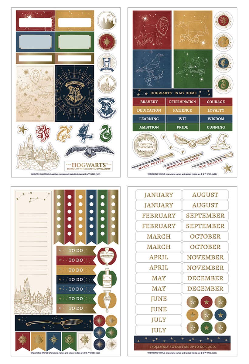 Planner Set; Harry Potter Weekly - Undated Navy Constellation