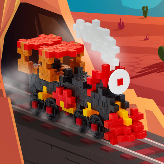 Interlocking Blocks; Train (With Travel Tube)