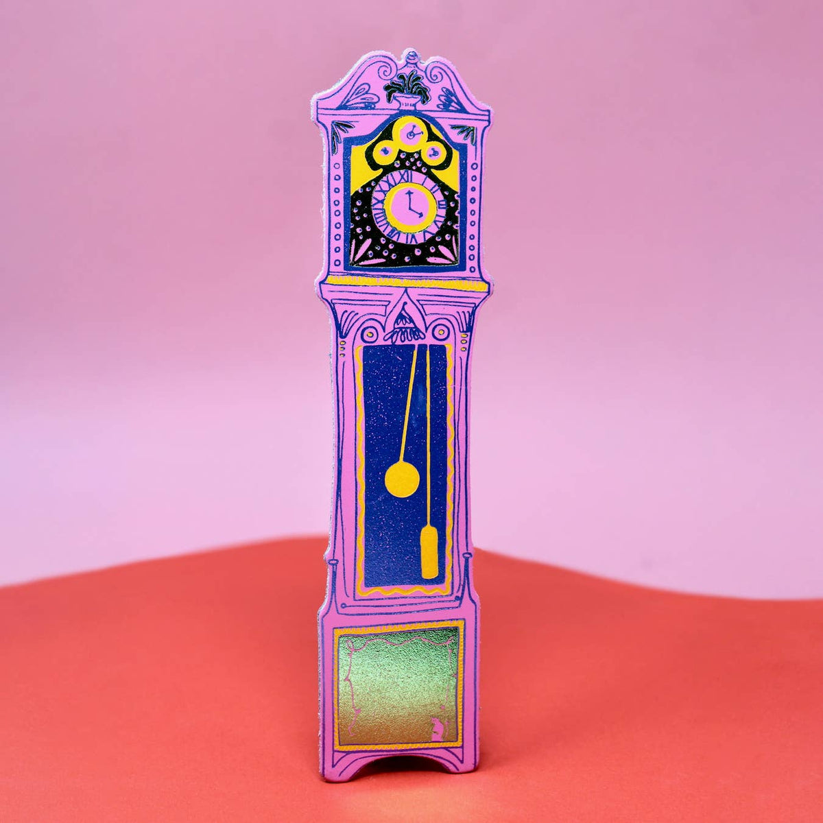 Leather Bookmark; Grandfather Clock | Ark Colour Design