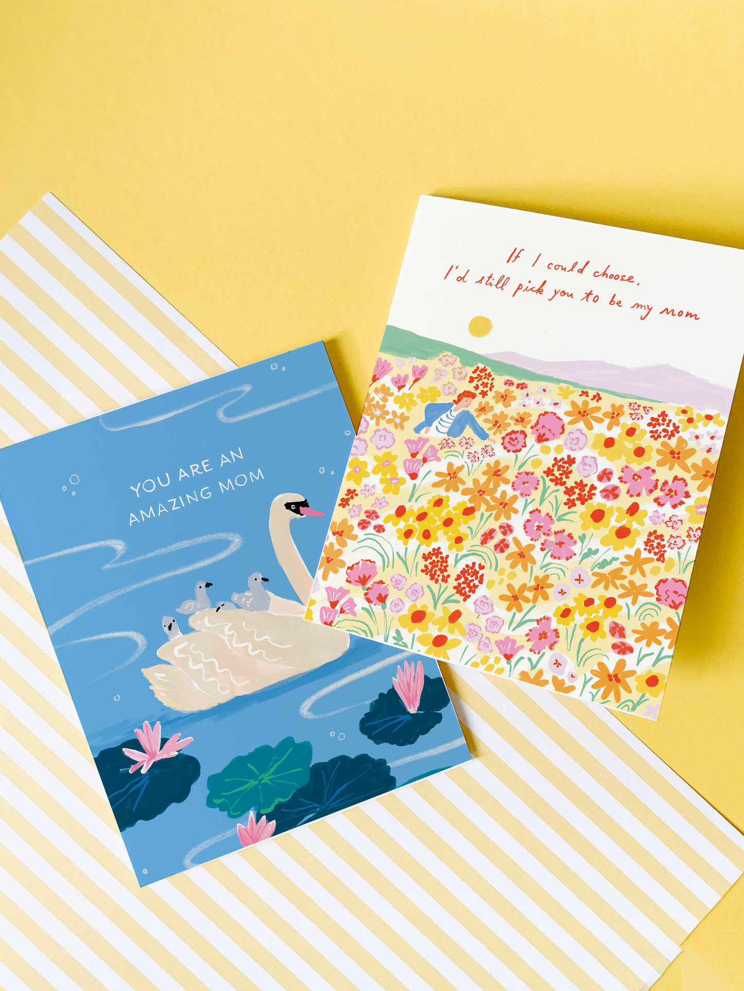 Mom Card; Swan Mom