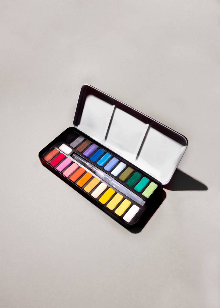 Watercolor Paint Kit (24 Colors)