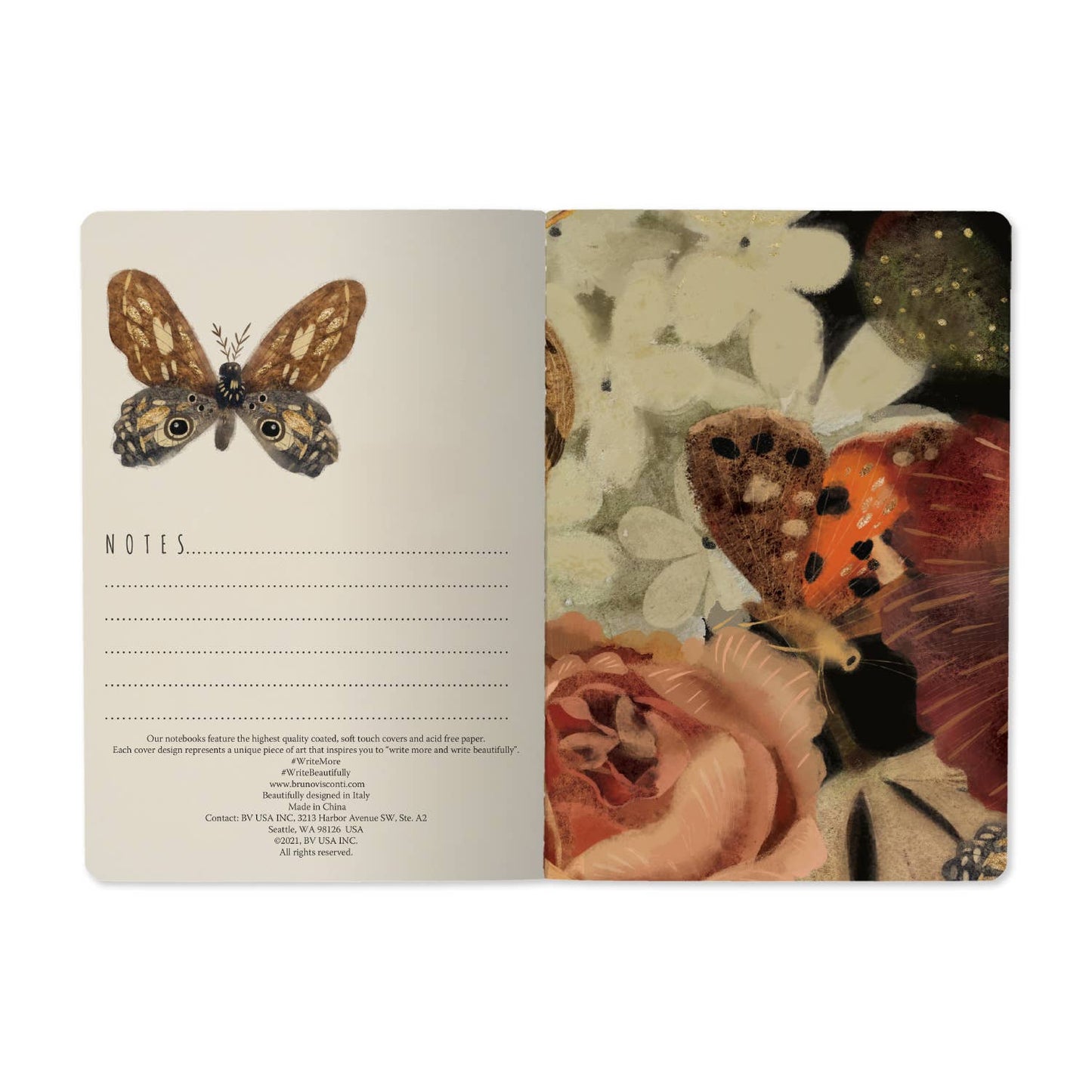 Notebook; Lush Bouquet - BV by Bruno Visconti