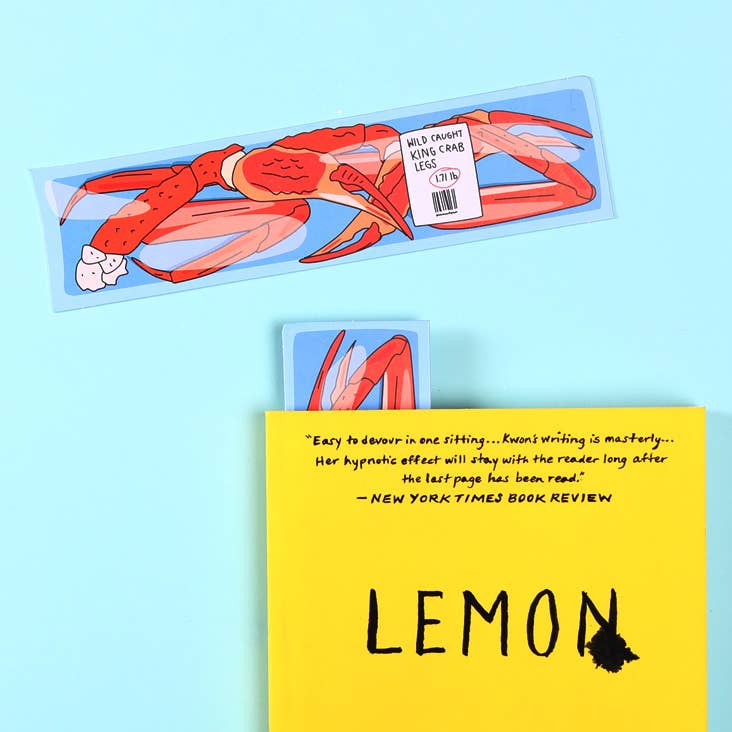 Bookmark; Crab Legs (Die Cut) By Humdrum Paper