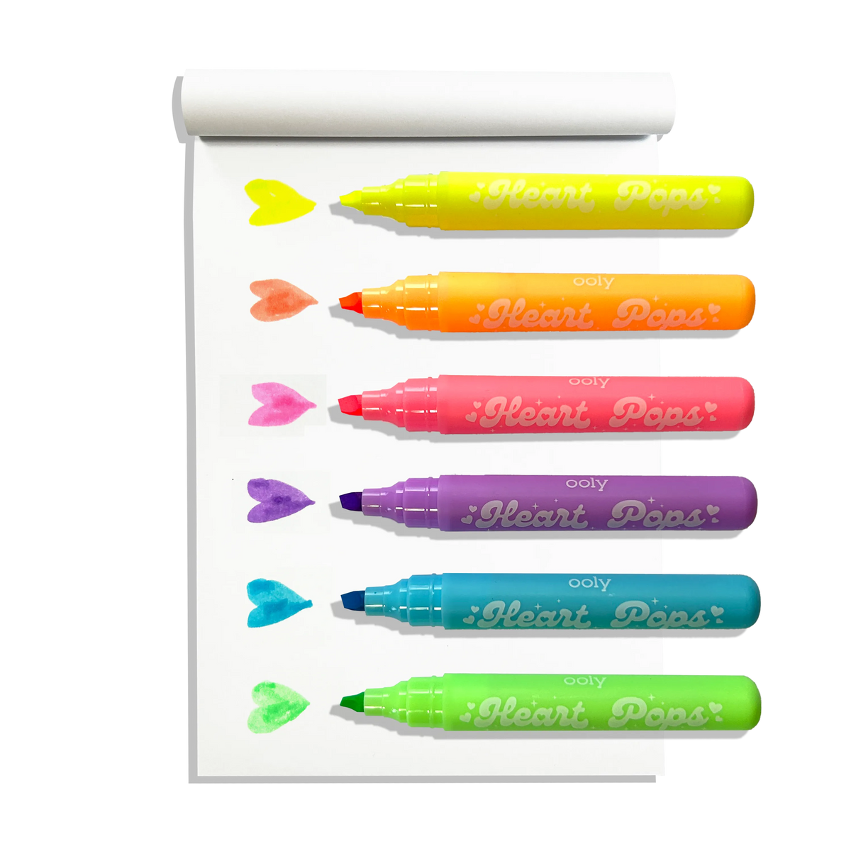 Ooly Heart Pops: Neon Highlighters (Set of 6)