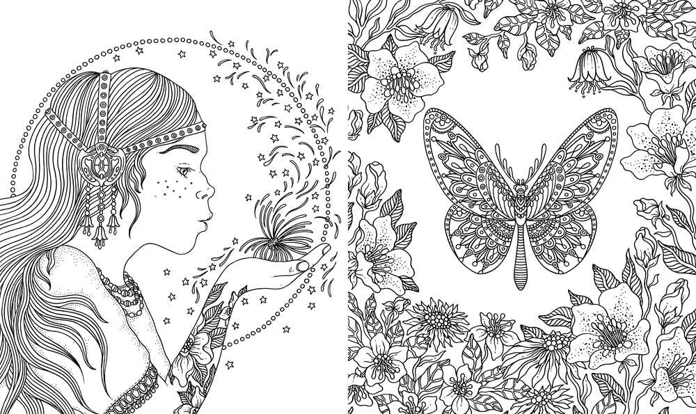 Coloring Book; Summer Nights