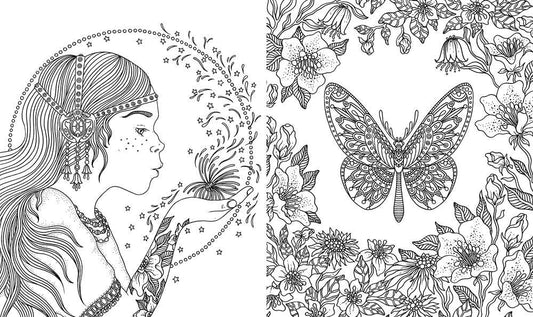 Coloring Book; Summer Nights