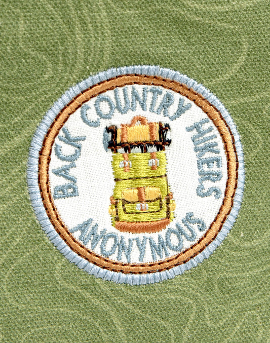 Canvas Pouch; Topographic (Green)