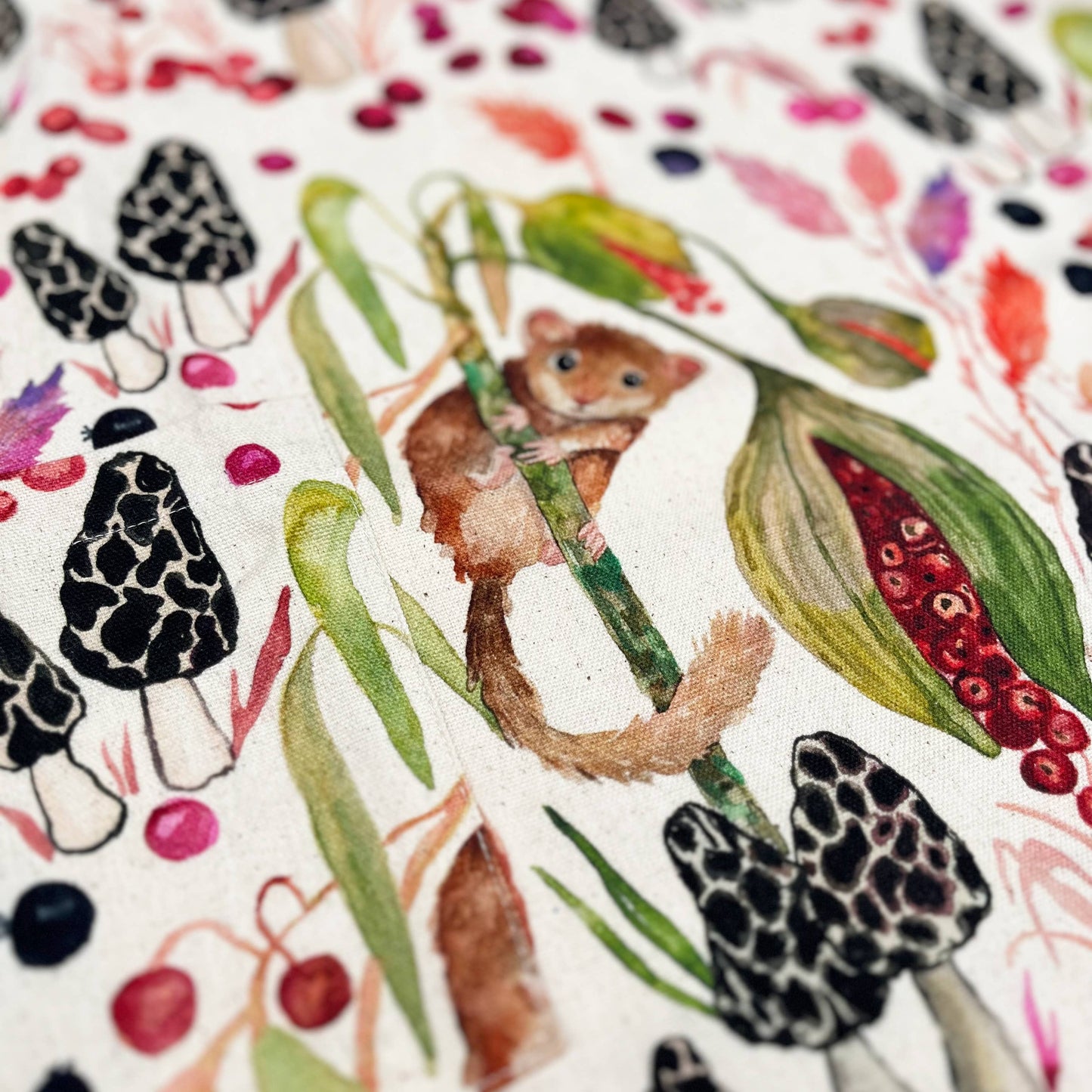 Pinafore Apron; Dormouse (100% Cotton)