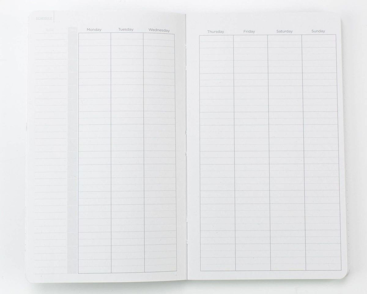 Yearly Planner; Ascending Regions (Un-Dated)