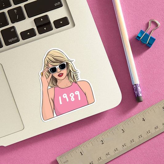Vinyl Sticker; Taylor Swift - 1989 (Matte, Die Cut)