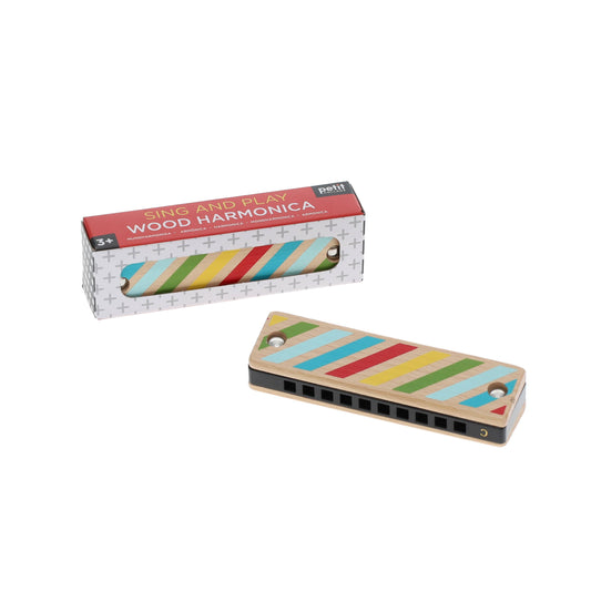 Wooden Sing & Play Harmonica By Petit Collage