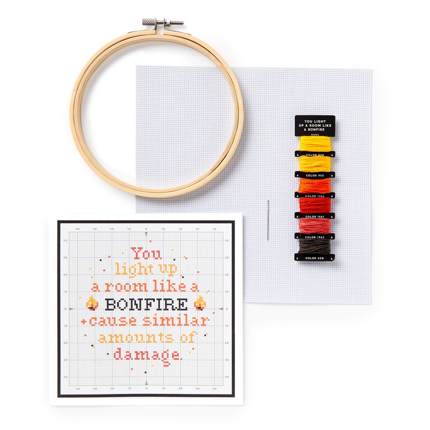 Cross Stitch Kit; You Light Up A Room | Brass Monkey